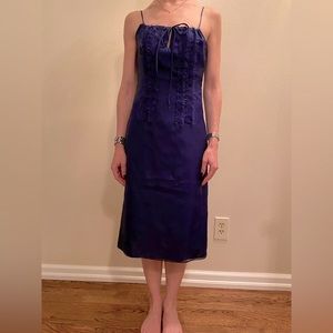 Cynthia Rowley silk organza midi dress